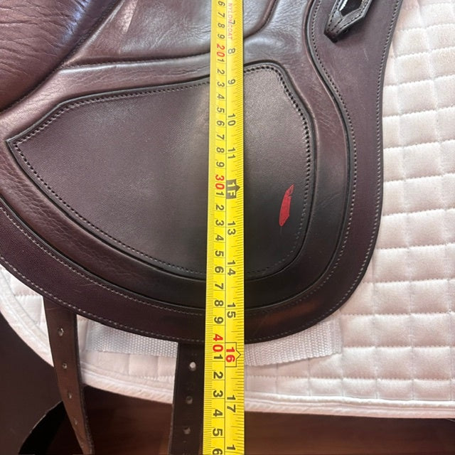 Used Aviar Rook 1.0 Brown Dressage Saddle 18" Wide Tree