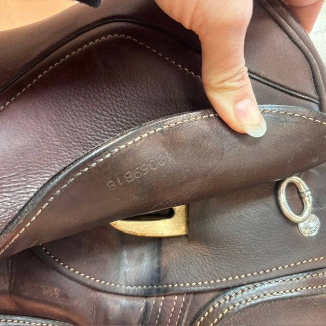 Used Bliss of London Paramour Brown Dressage Saddle 18" Medium Wide Tree