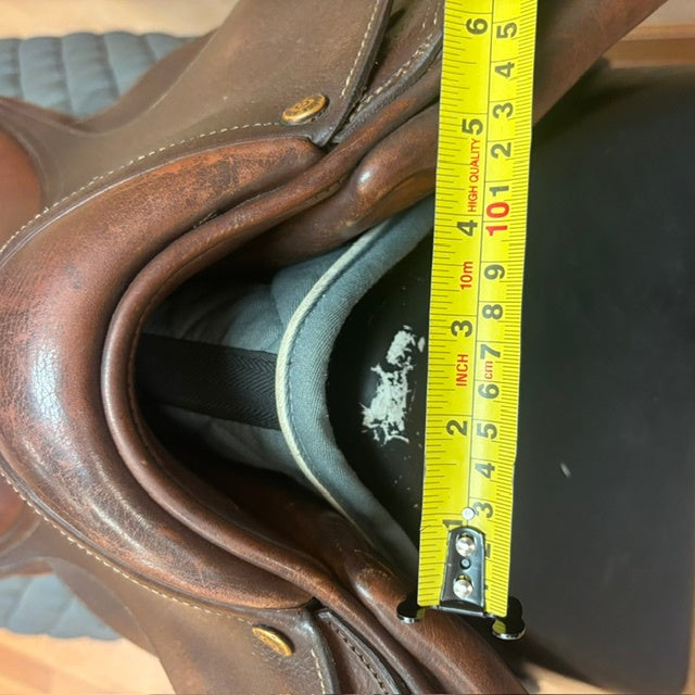 Used Bruno Delgrange Pony Jump Saddle 15" Medium Tree