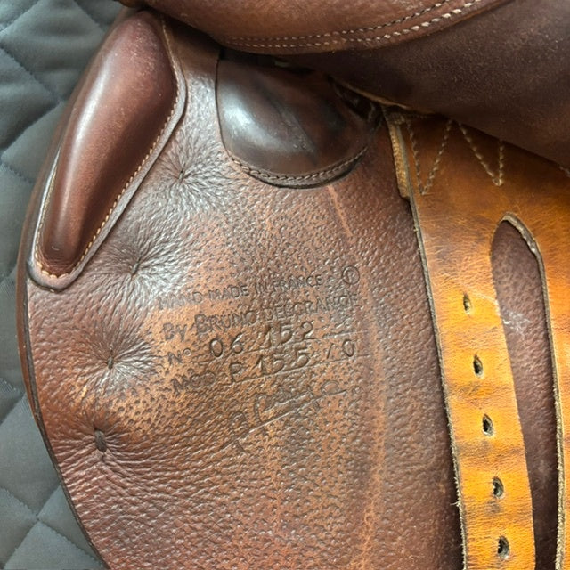 Used Bruno Delgrange Pony Jump Saddle 15" Medium Tree