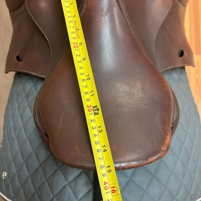 Used Bruno Delgrange Pony Jump Saddle 15" Medium Tree