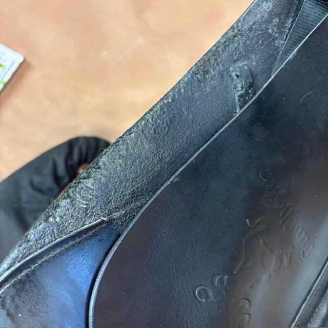 Used Custom Saddlery Wolfgang Solo Dressage Saddle 18" Wide Tree
