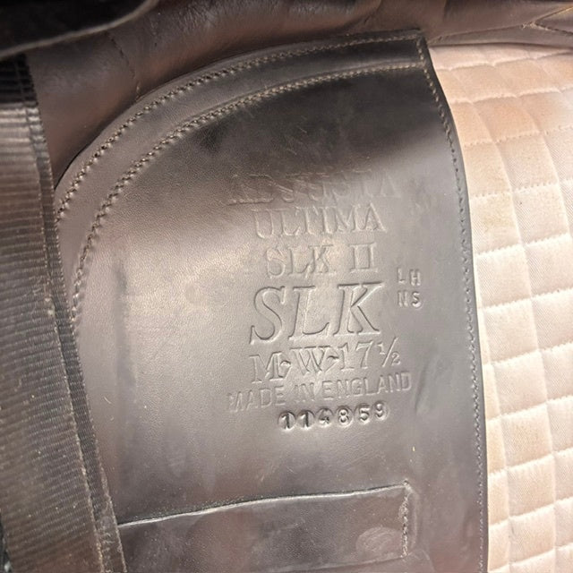 Used Albion SLK Ultima Dressage Saddle 17.5" Med/Wide Tree