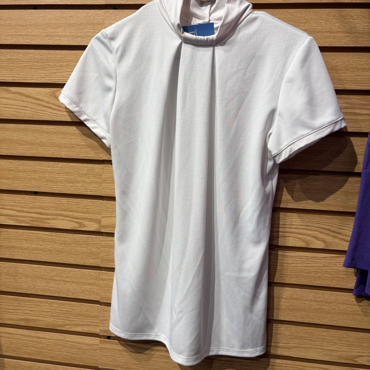Used Large White Cavalliera Show Shirt Short Sleeve