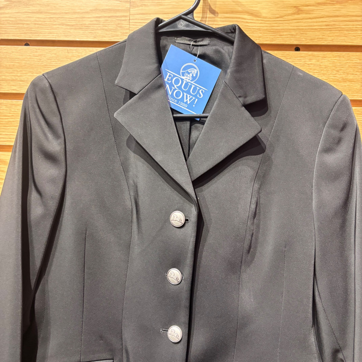 Used 2R Black RJ Classics Xtreme Washable Show Coat