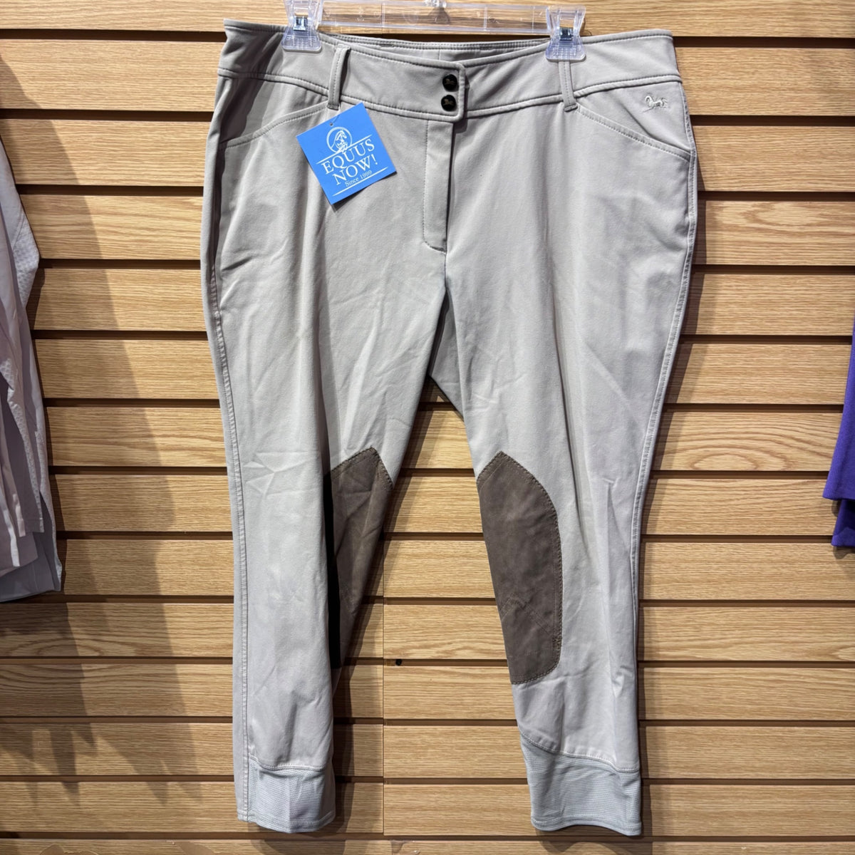 Used 38 Tan RJ Classics Knee Patch Breeches