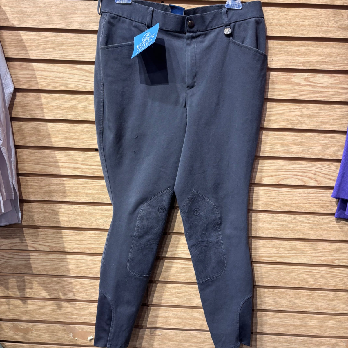 Used 30R Mens Grey Ovation Knee Patch Breeches