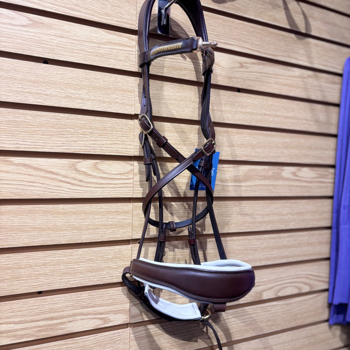 Used Brown Padded Amiko Dressage Bridle