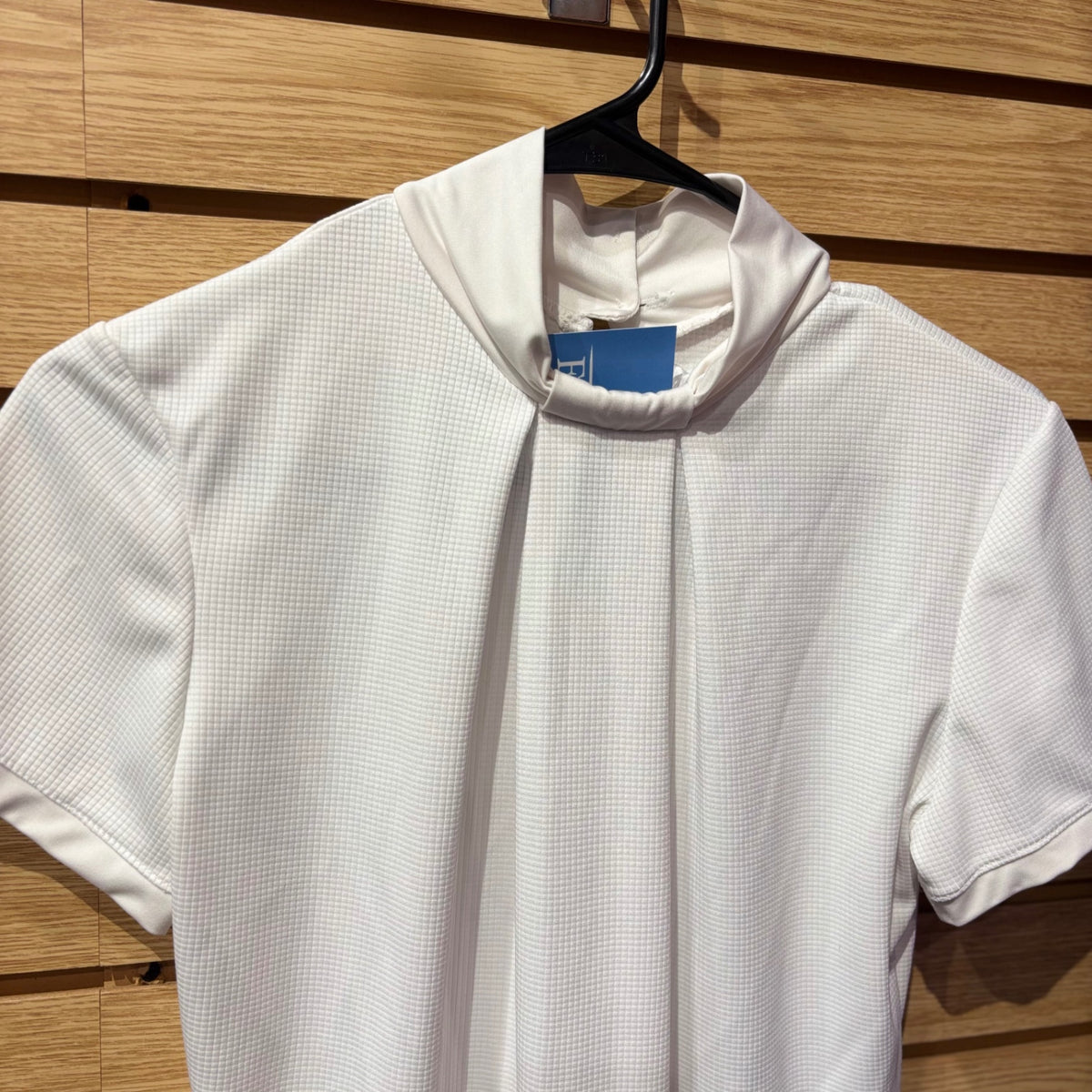 Used Large White Cavalliera Show Shirt Short Sleeve