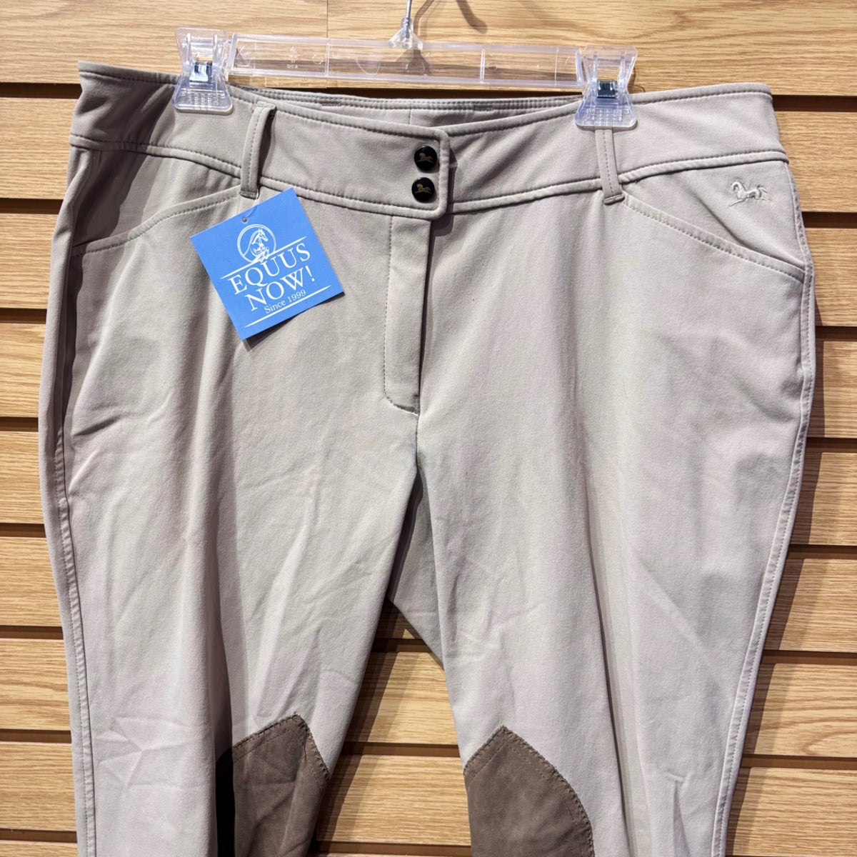 Used 38 Tan RJ Classics Knee Patch Breeches