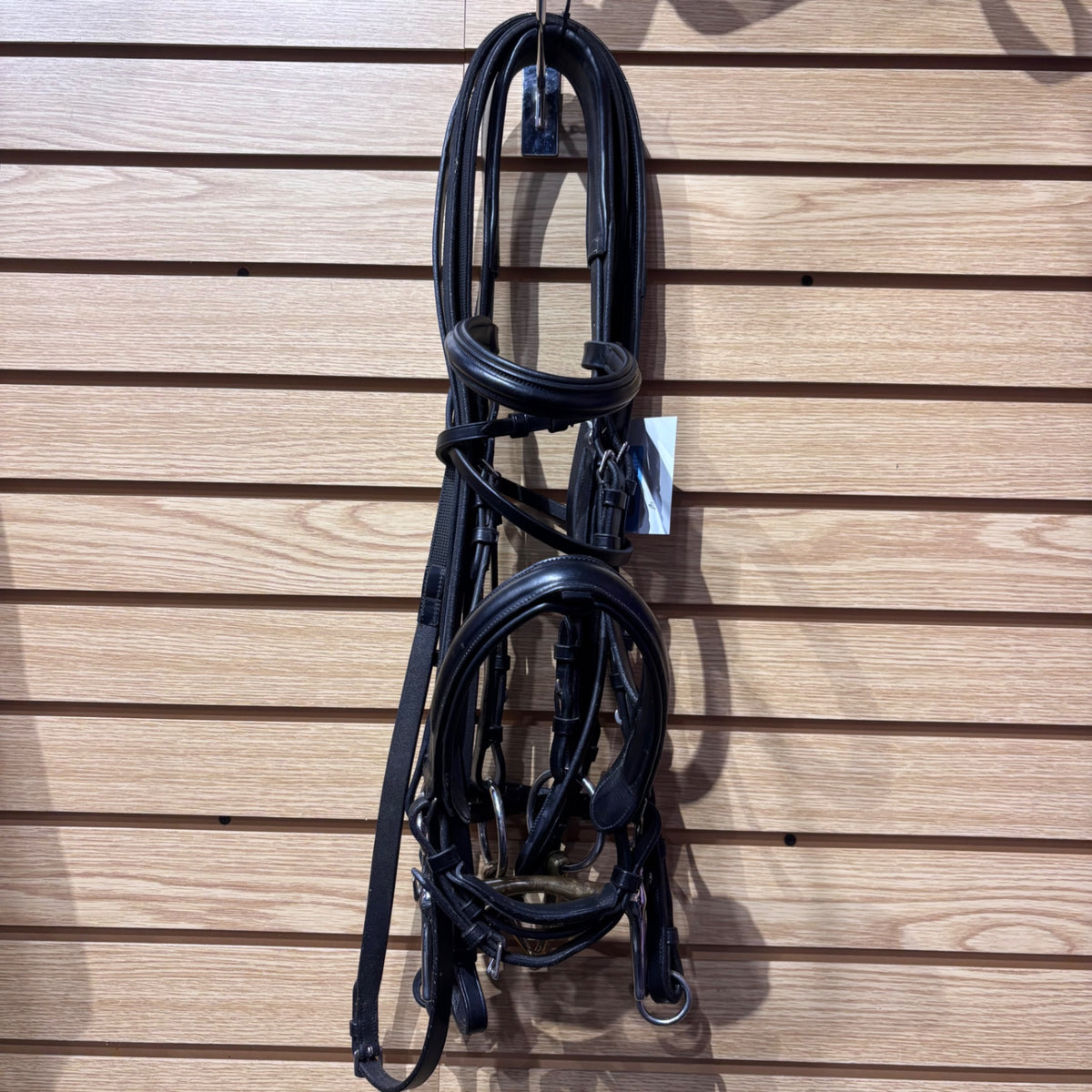 Used Cob Black Joseph Sterling Double Bridle with HS Weymouth and Snaffle