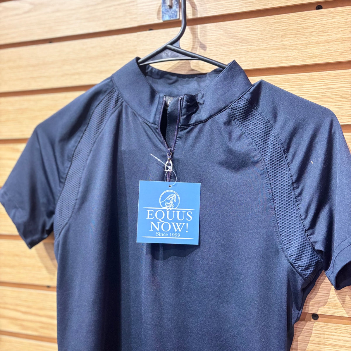 Used US 4 Navy Horze Short Sleeve Technical Shirt