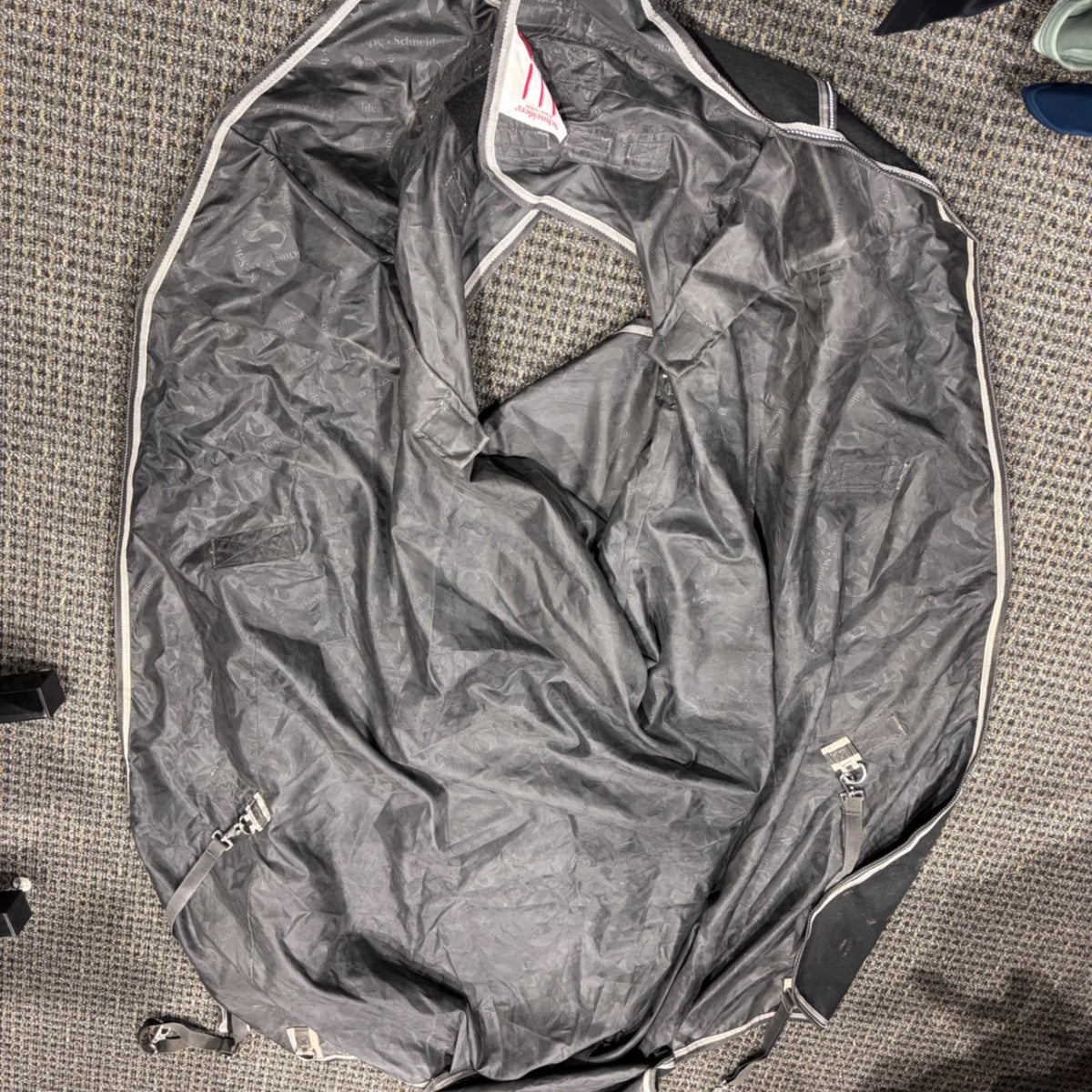 Used 68" Black Schneiders Euro Combo Turnout Sheet