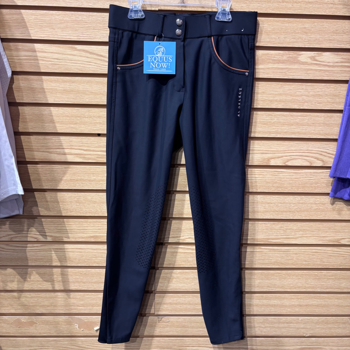 Used 26R Black/Cognac KL Select Knee Patch Breeches