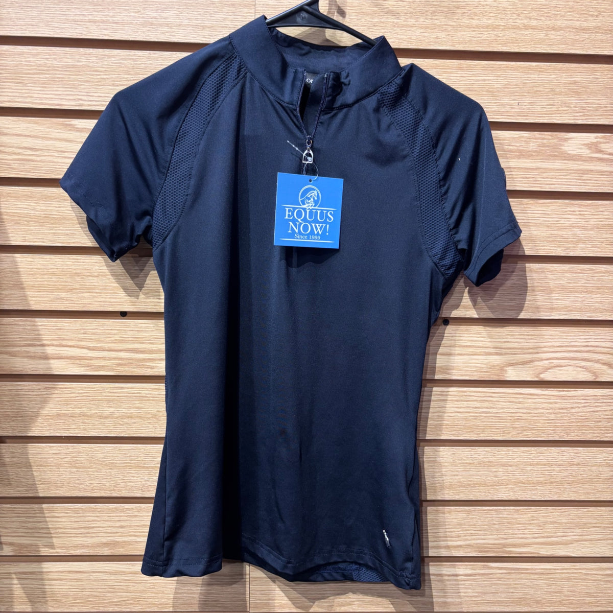 Used US 4 Navy Horze Short Sleeve Technical Shirt