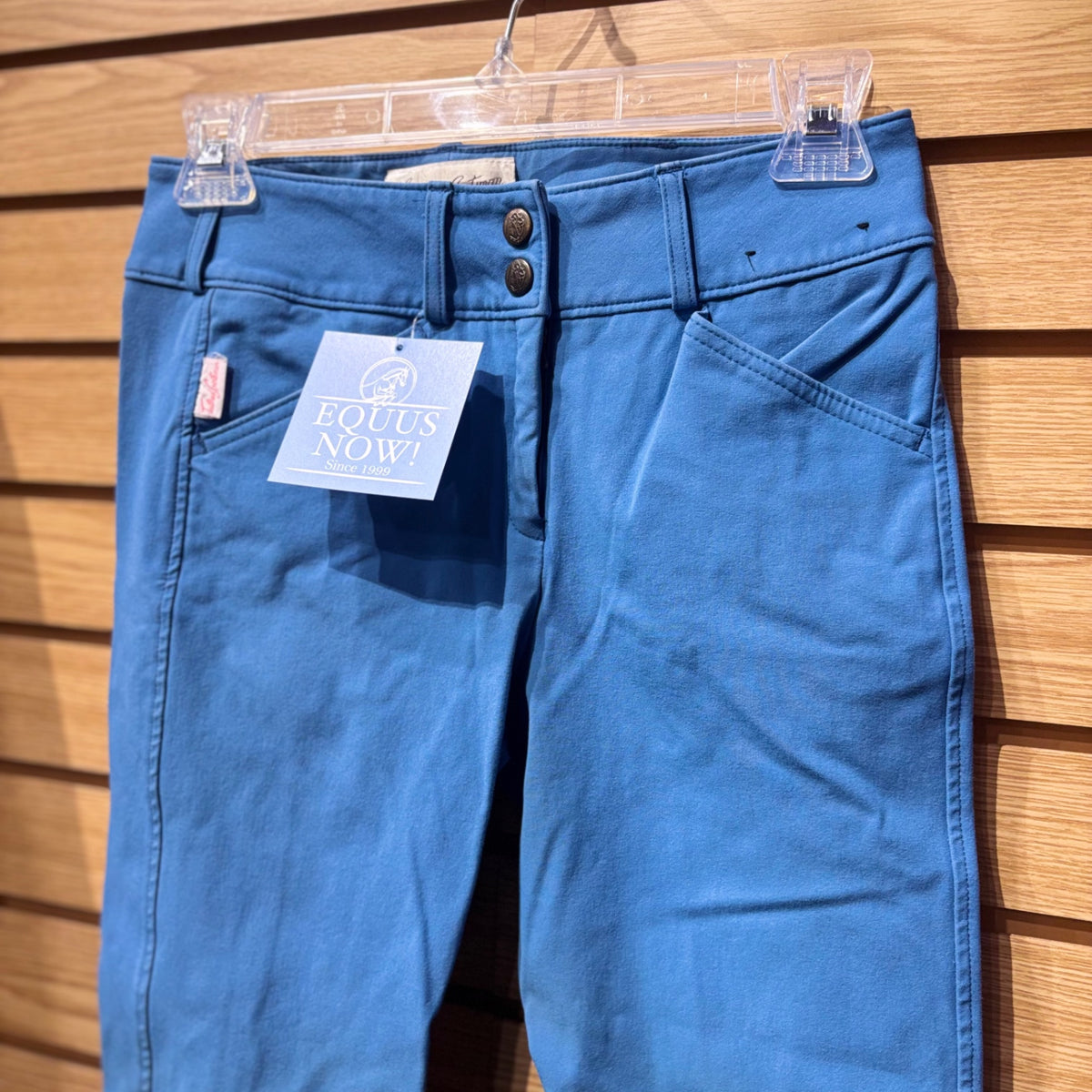 Used Youth 16 Blue Tailored Sportsman Knee Patch Breeches