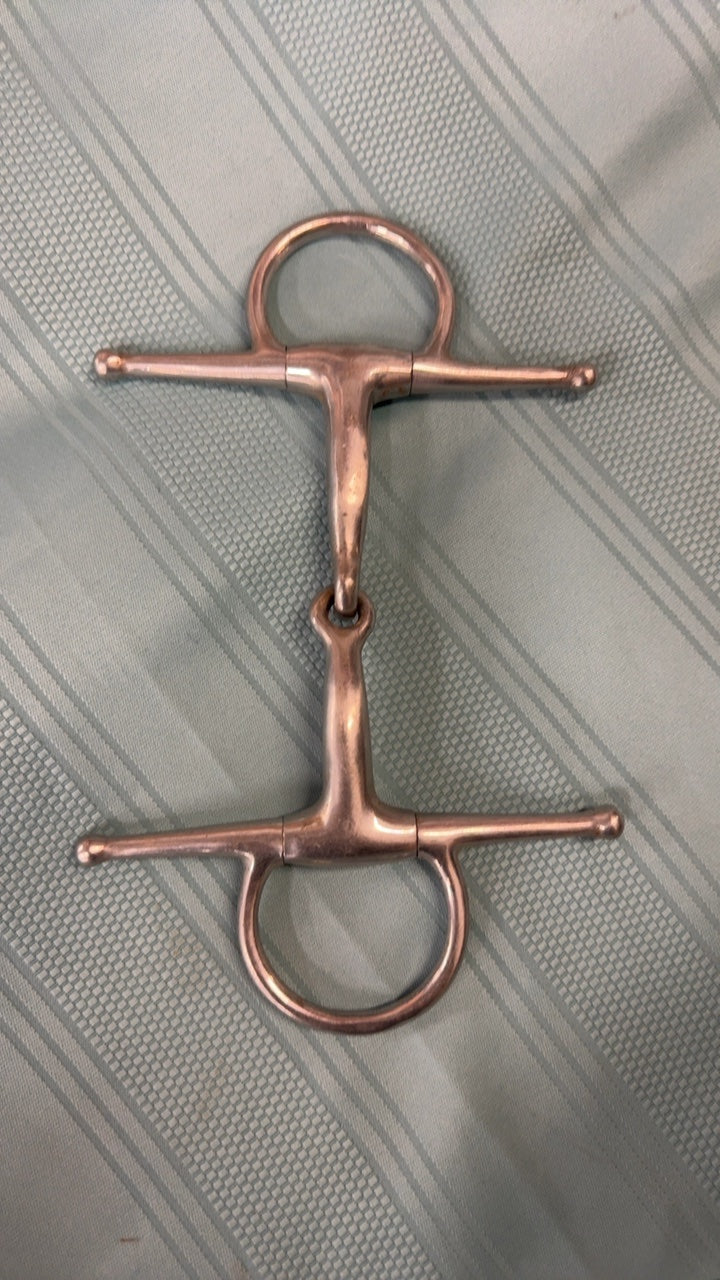 Used Full Cheek  Snaffle Bit 5" Silver
