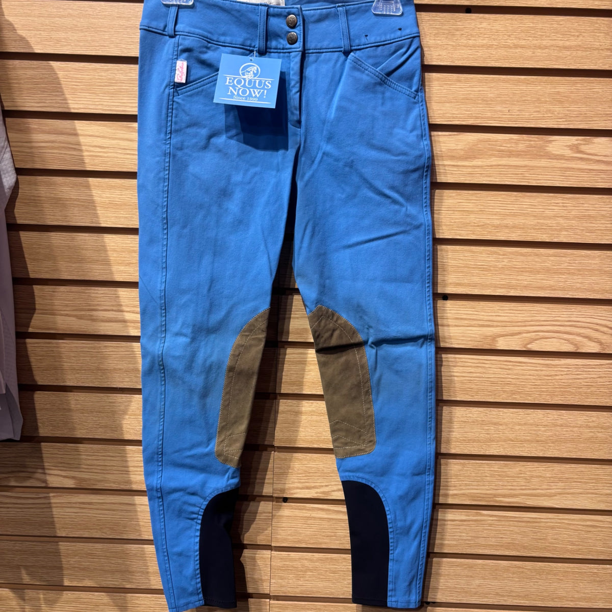 Used Youth 16 Blue Tailored Sportsman Knee Patch Breeches