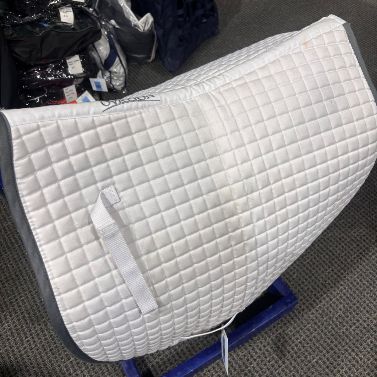 Used Dressage White Ovation Mini Diamond Saddle Pad