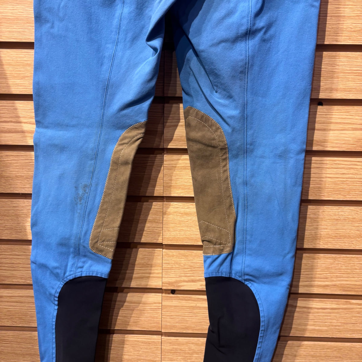 Used Youth 16 Blue Tailored Sportsman Knee Patch Breeches
