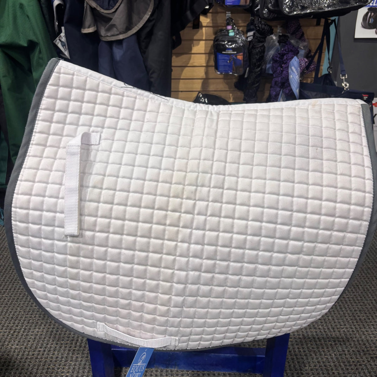 Used Dressage White Ovation Mini Diamond Saddle Pad