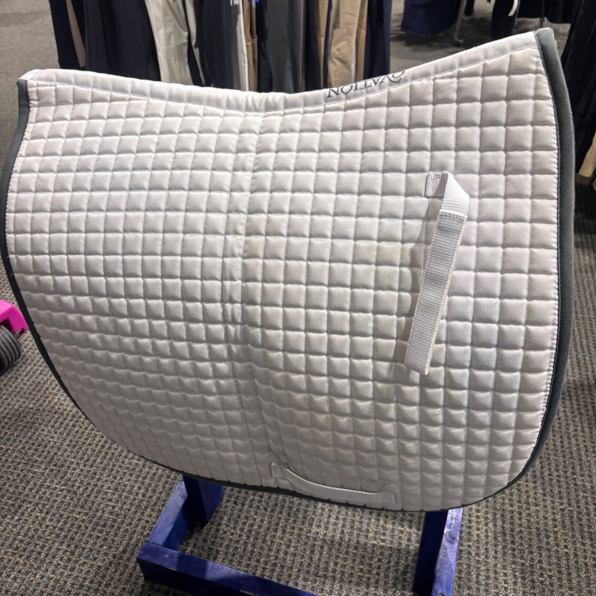 Used Dressage White Ovation Mini Diamond Saddle Pad