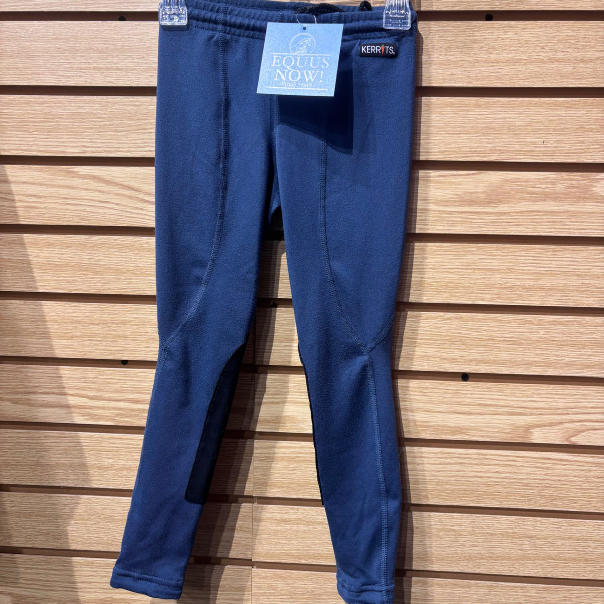 Used Youth XS Navy Kerrits Knee Patch Riding Tights