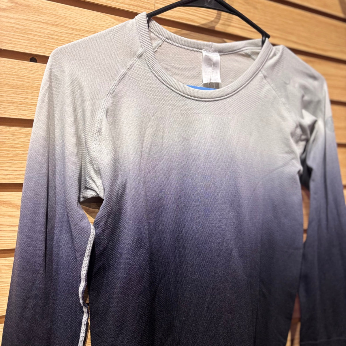 Used M/L Grey Ombre TKEQ Kennedy Long Sleeve