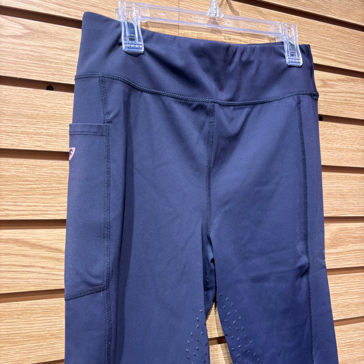 Used Medium Navy Aubrion Silicone Knee Patch Tights