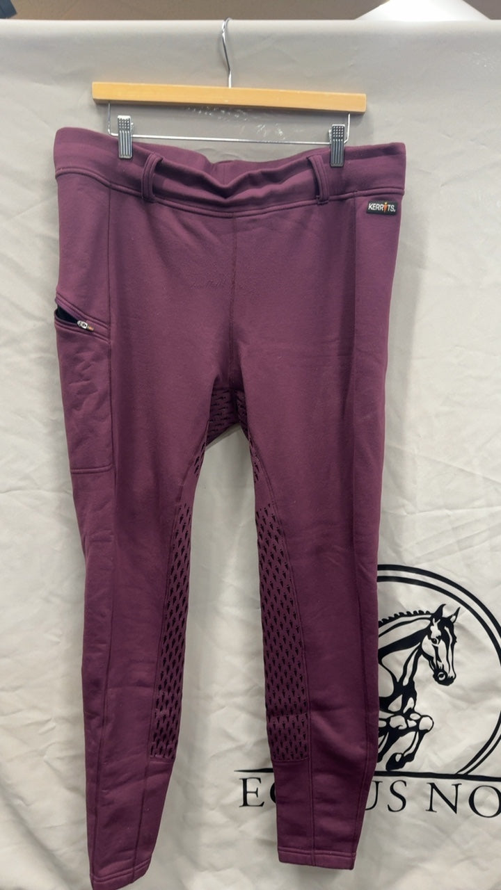 Used Kerrits 2X Marion Fleece Breeches