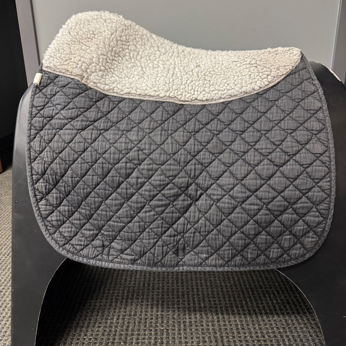 Used Dressage Saddle Pad Full Black