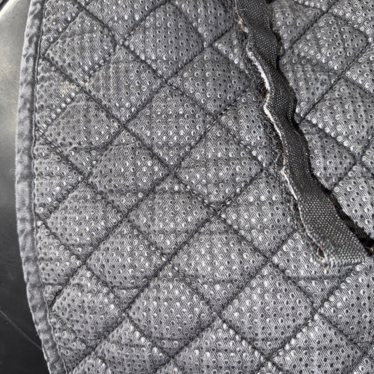 Used Dressage Saddle Pad Full Black