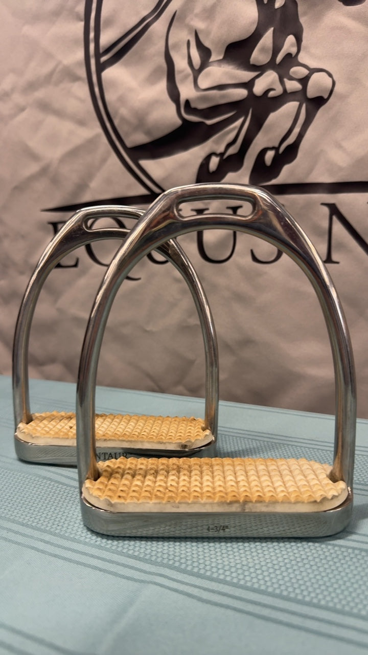 Used 4.75” Silver Centaur Stirrups