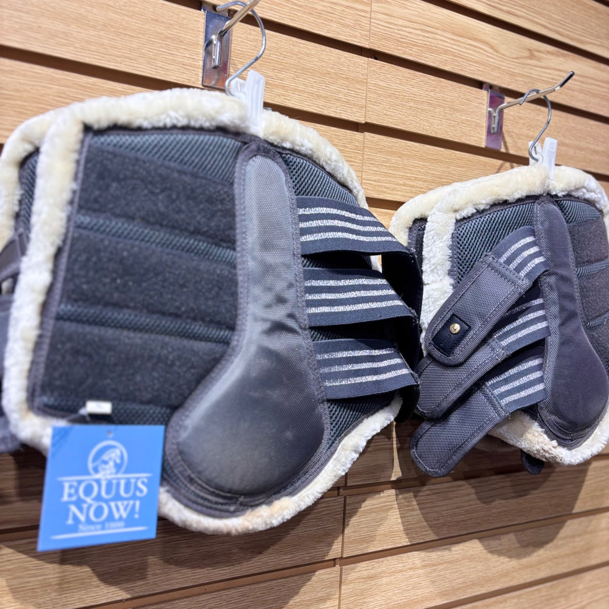 Used XL Slate Horze Mesh Brushing Boots Set of 4
