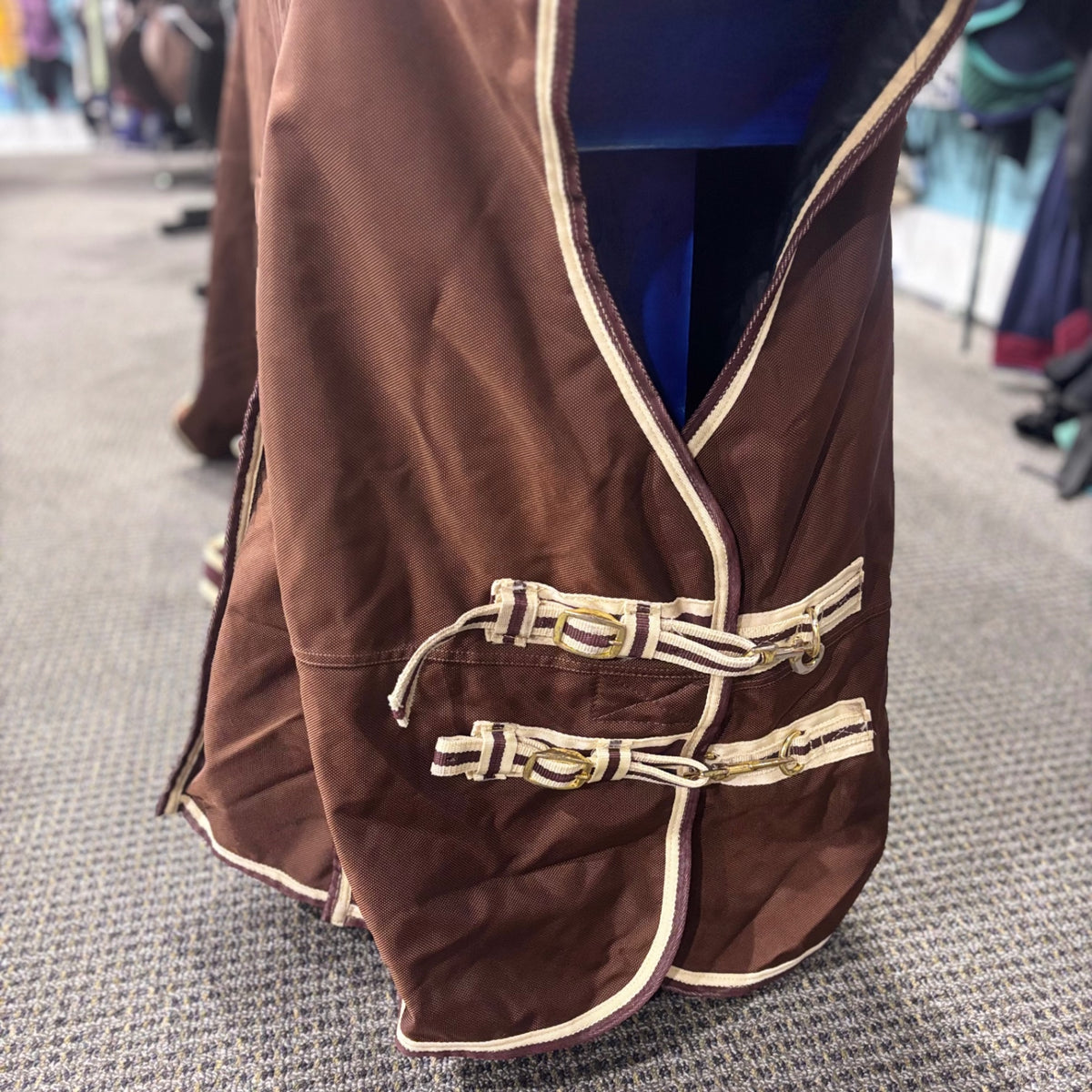 Used 80" Brown Schneiders Medium High Neck Turnout Blanket