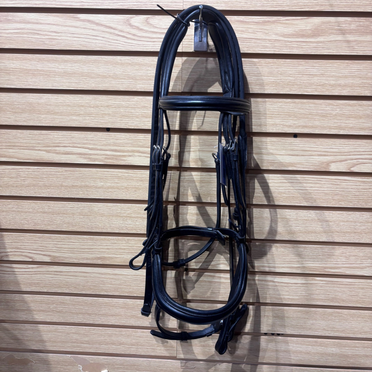 Used Full Black Velociti Rapida Anatomic Bridle w Rubber Reins