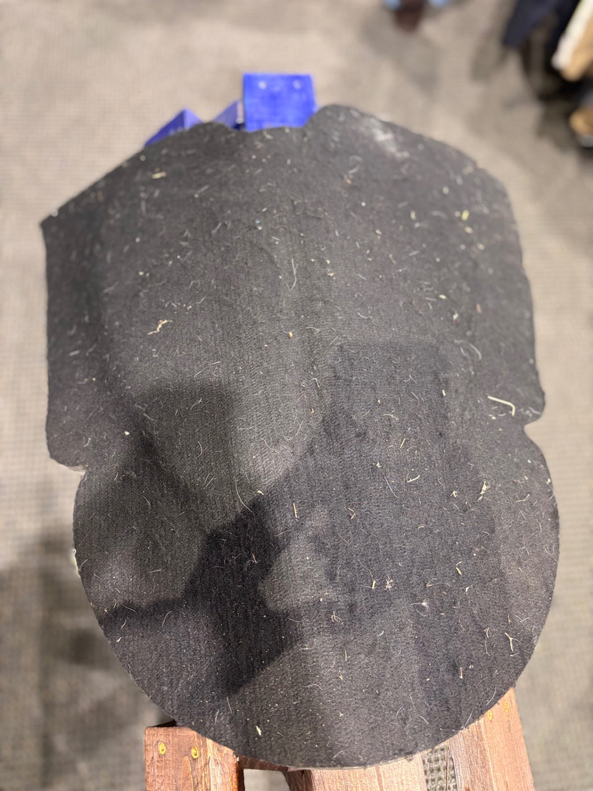 Used Black Cushioned Swayback Saddle Pad