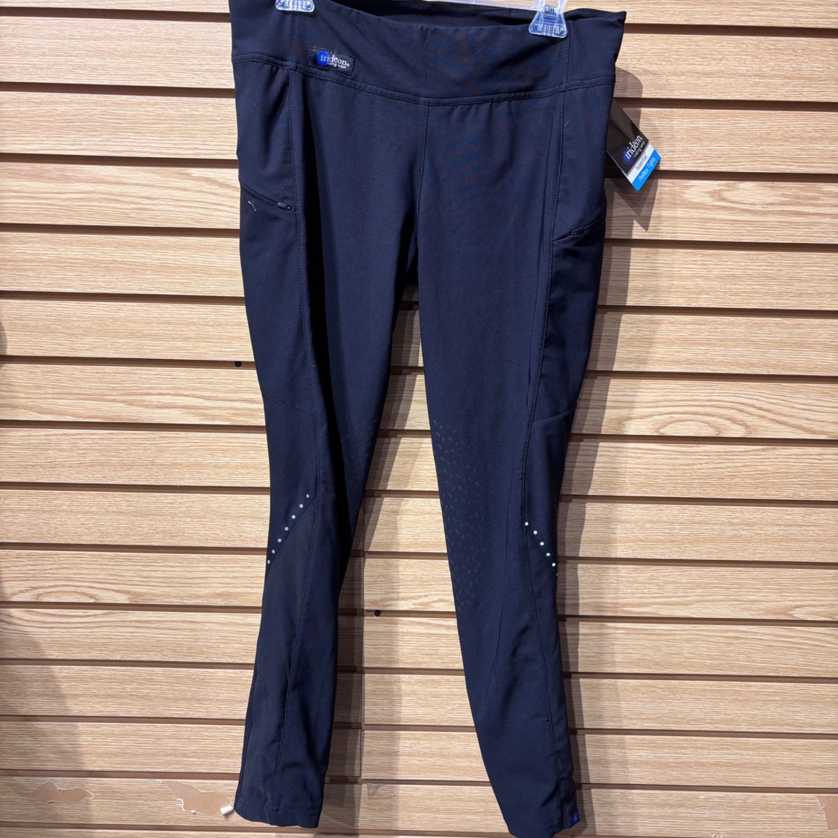 Used XL Black Irideon Silicone Knee Patch Tights