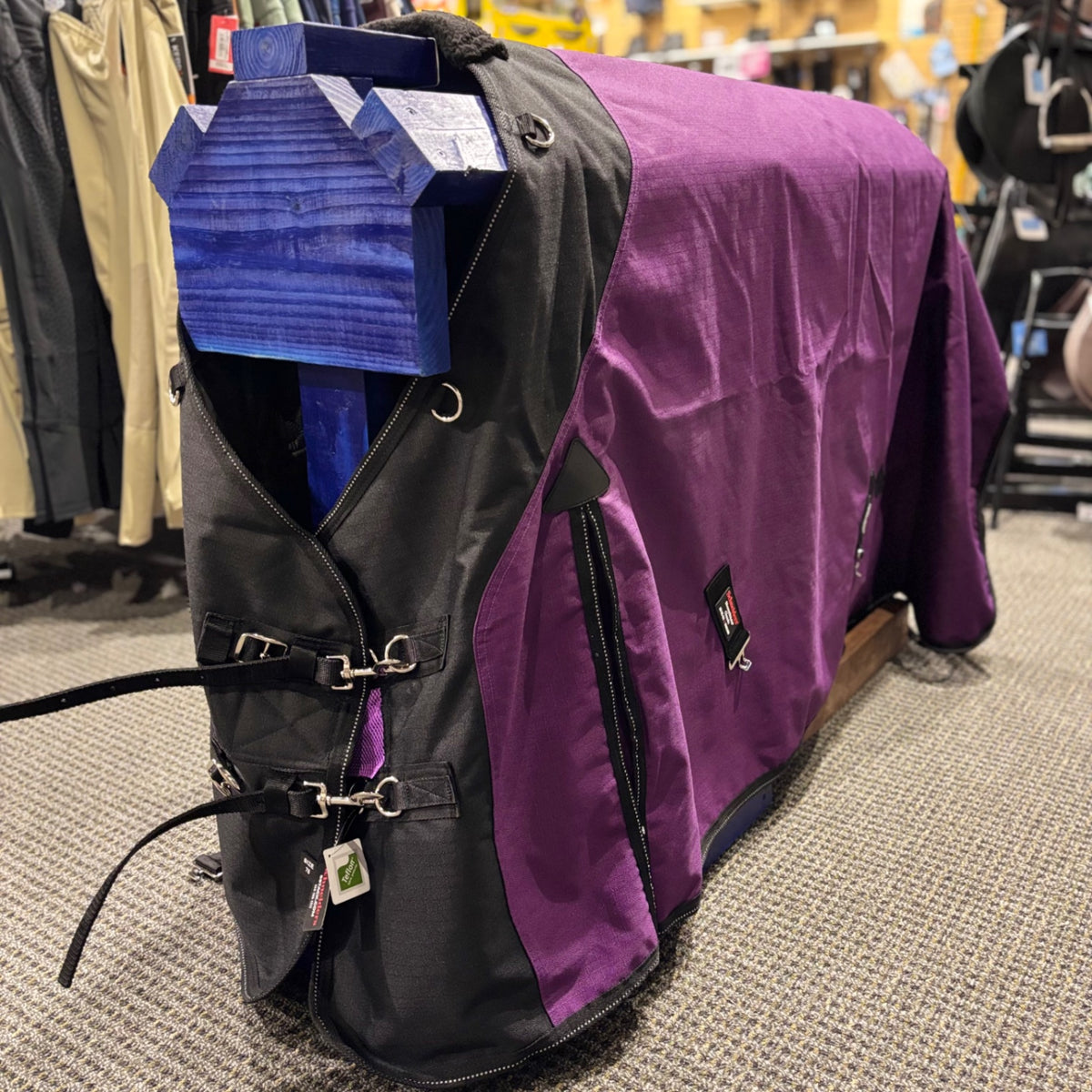 Used 78" Purple Schneiders Stormshield Contour Collar Turnout Sheet