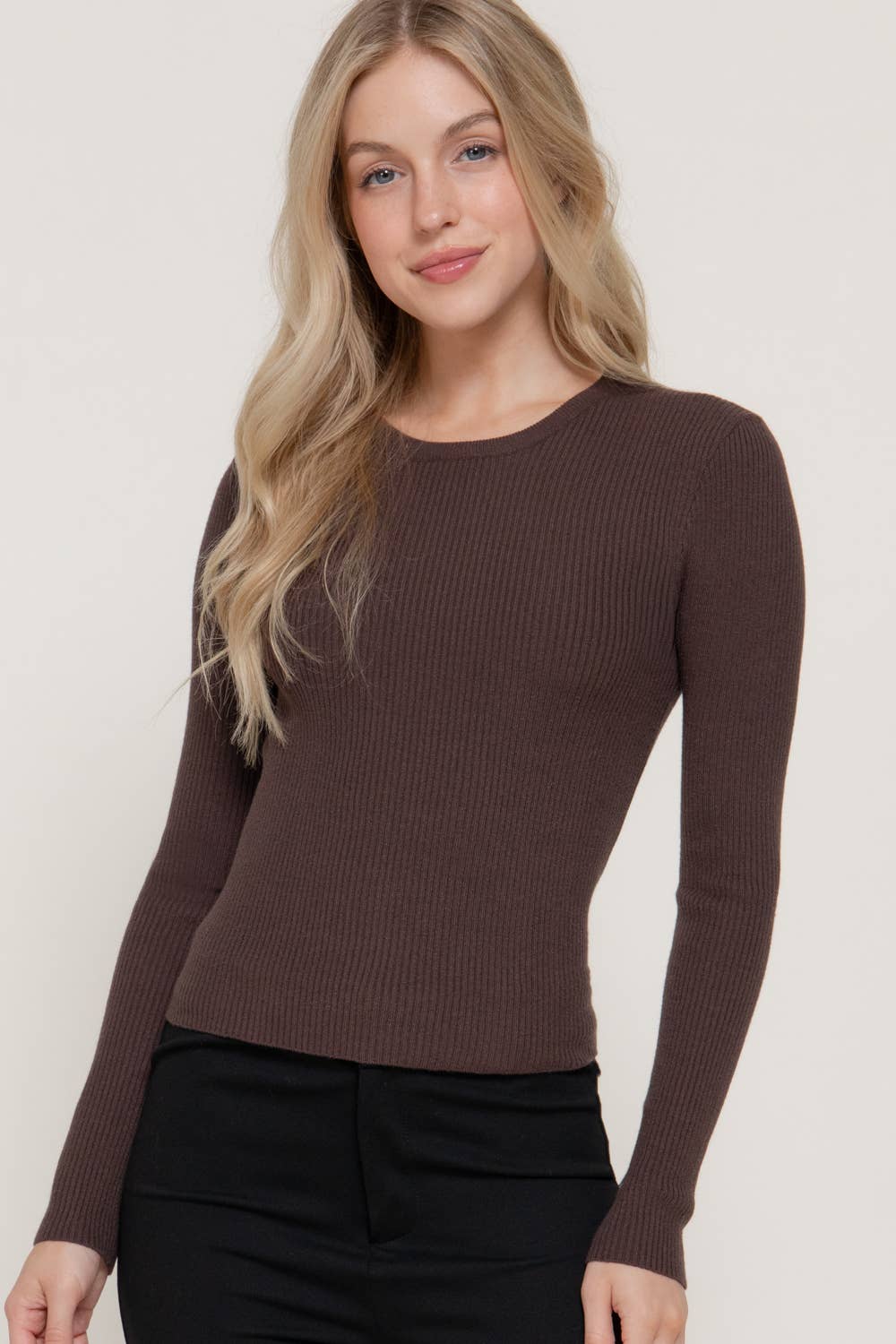 Long Sleeve Crew Neck Sweater