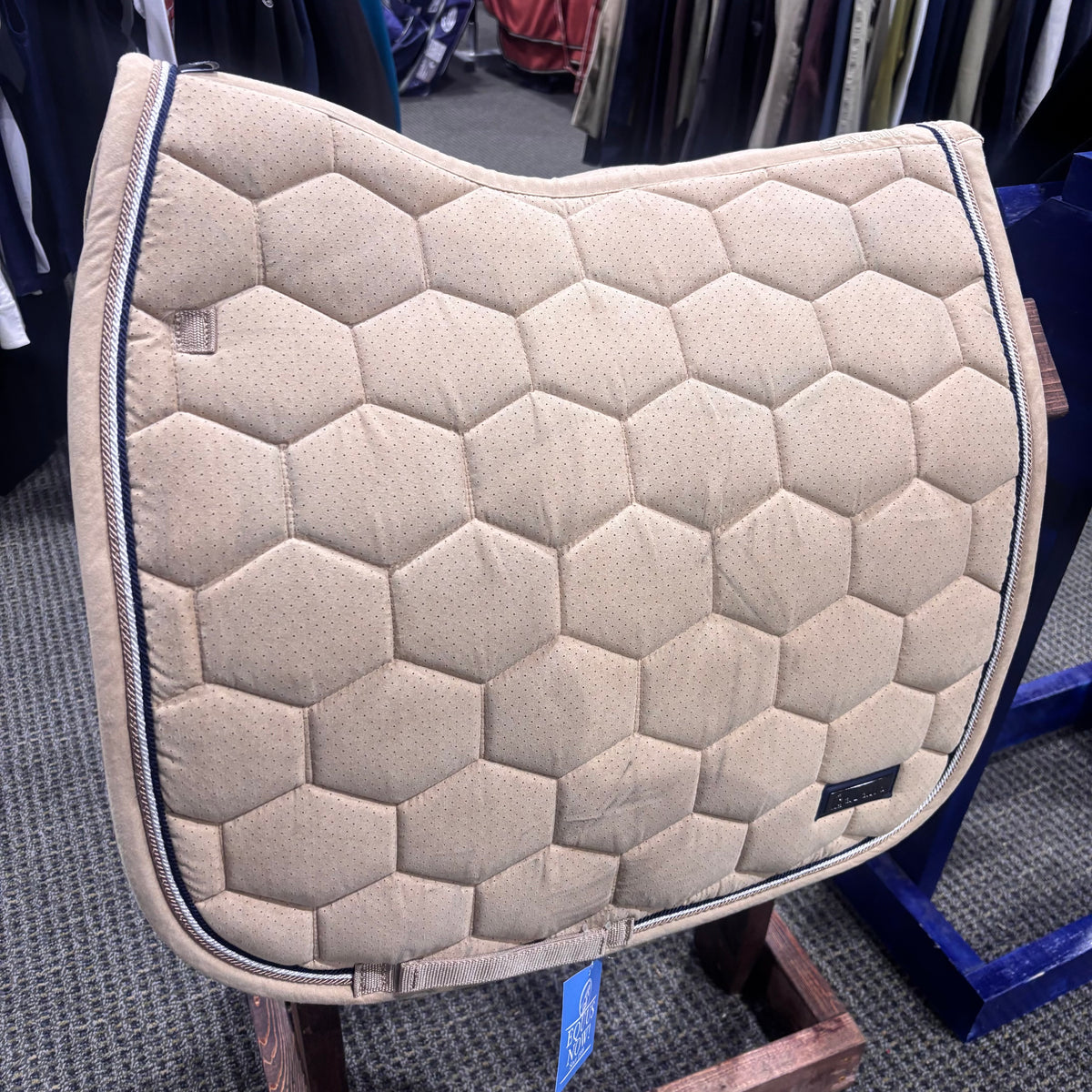 Used Cavallo Suede Tan Dressage Saddle Pad