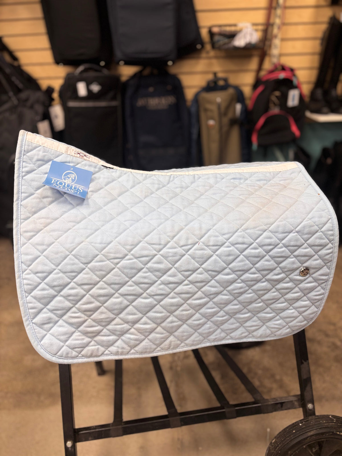 Used Full/Small? Light Blue Ogilvy Equestrian Saddle Pad