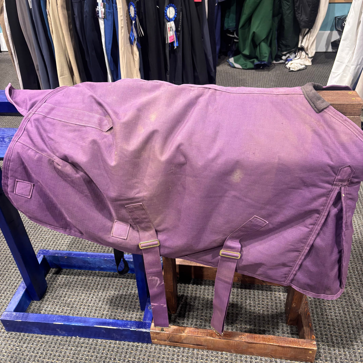 Used 48" Purple Schneiders Medium Turnout Blanket