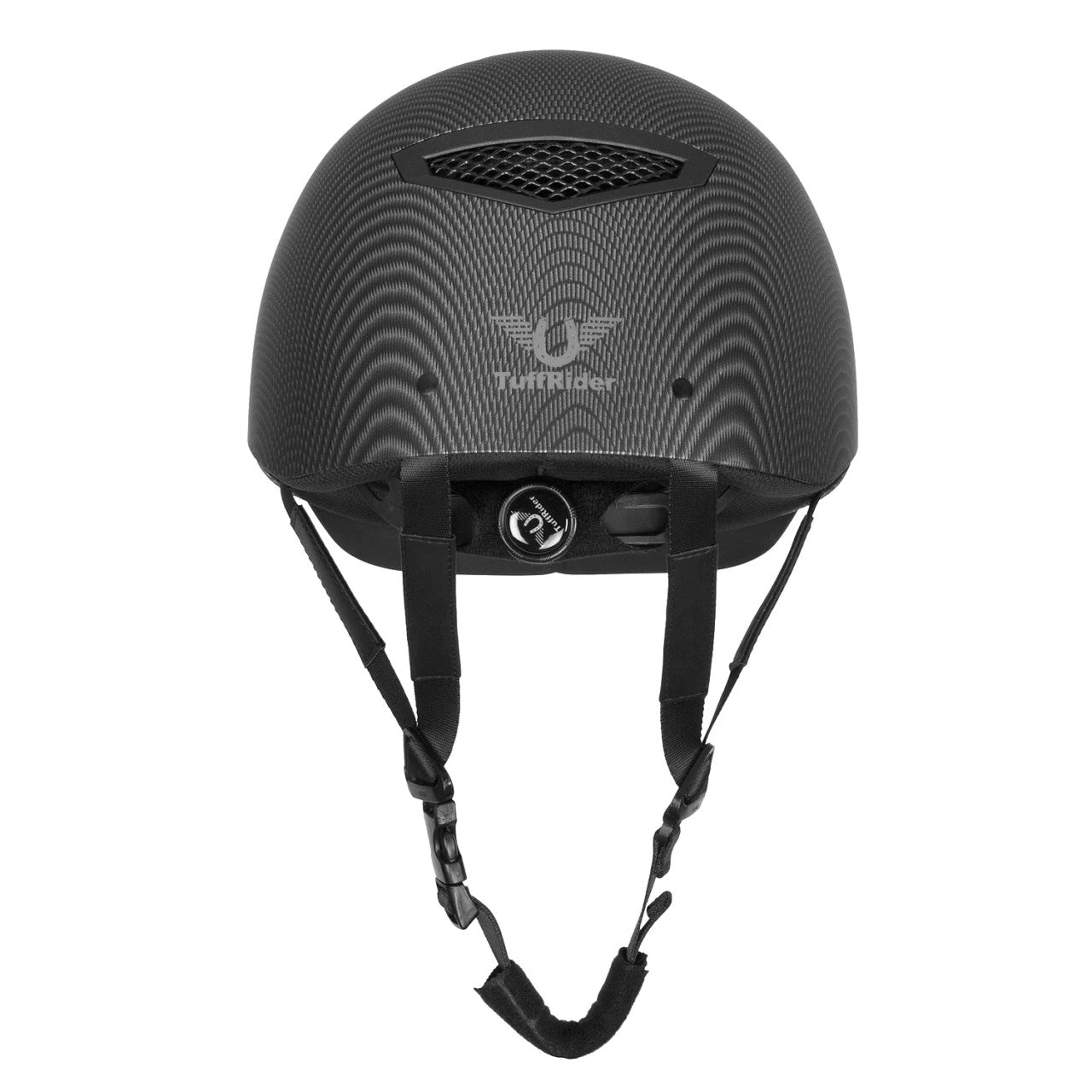 TuffRider Starter Carbon Fiber Print Helmet - supporting