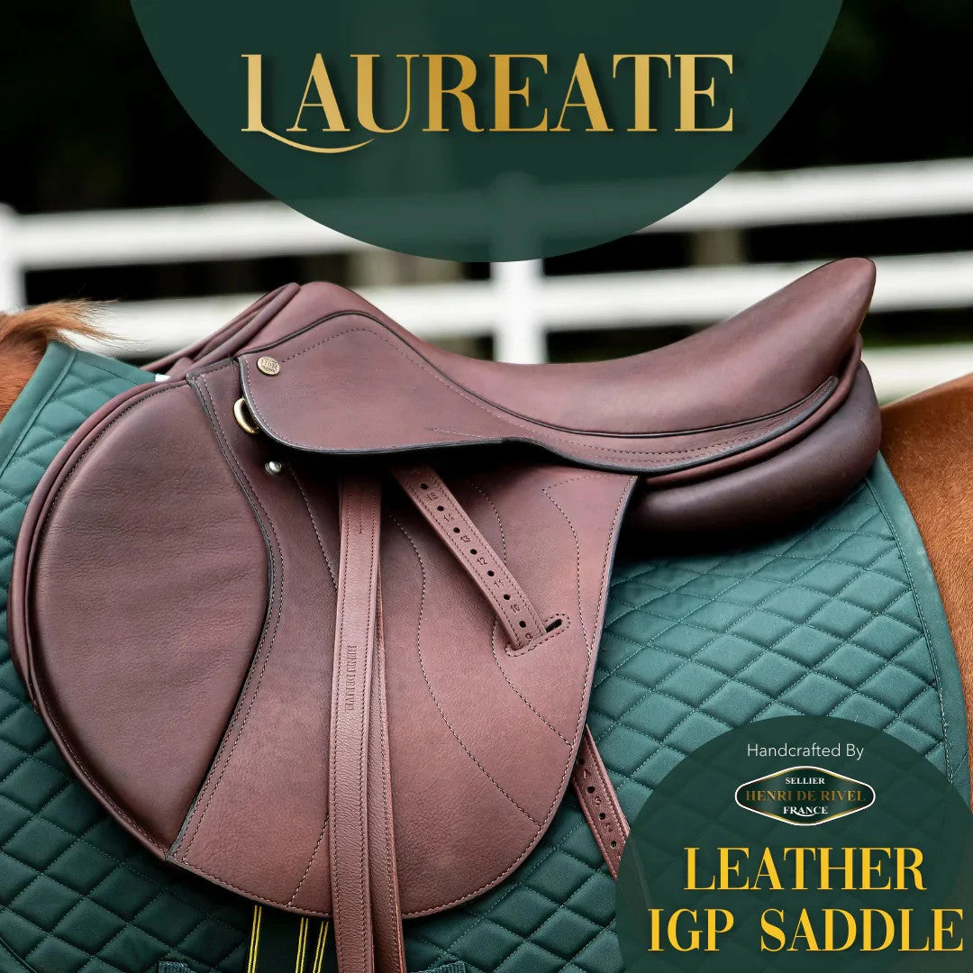 HDR Henri De Rivel Laureate Leather IGP Saddle - supporting