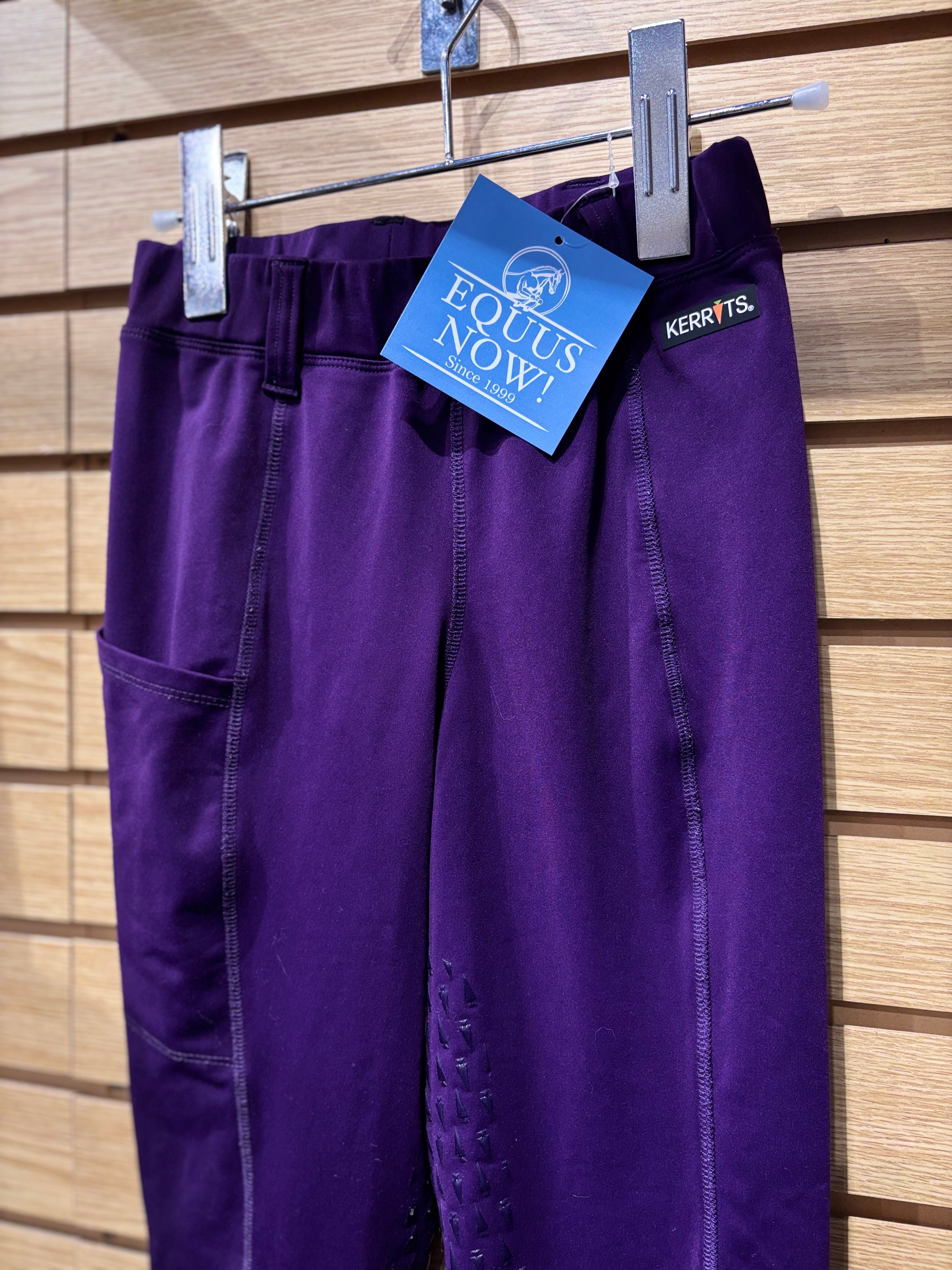 Used Youth Large Purple Kerrits Riding Tights