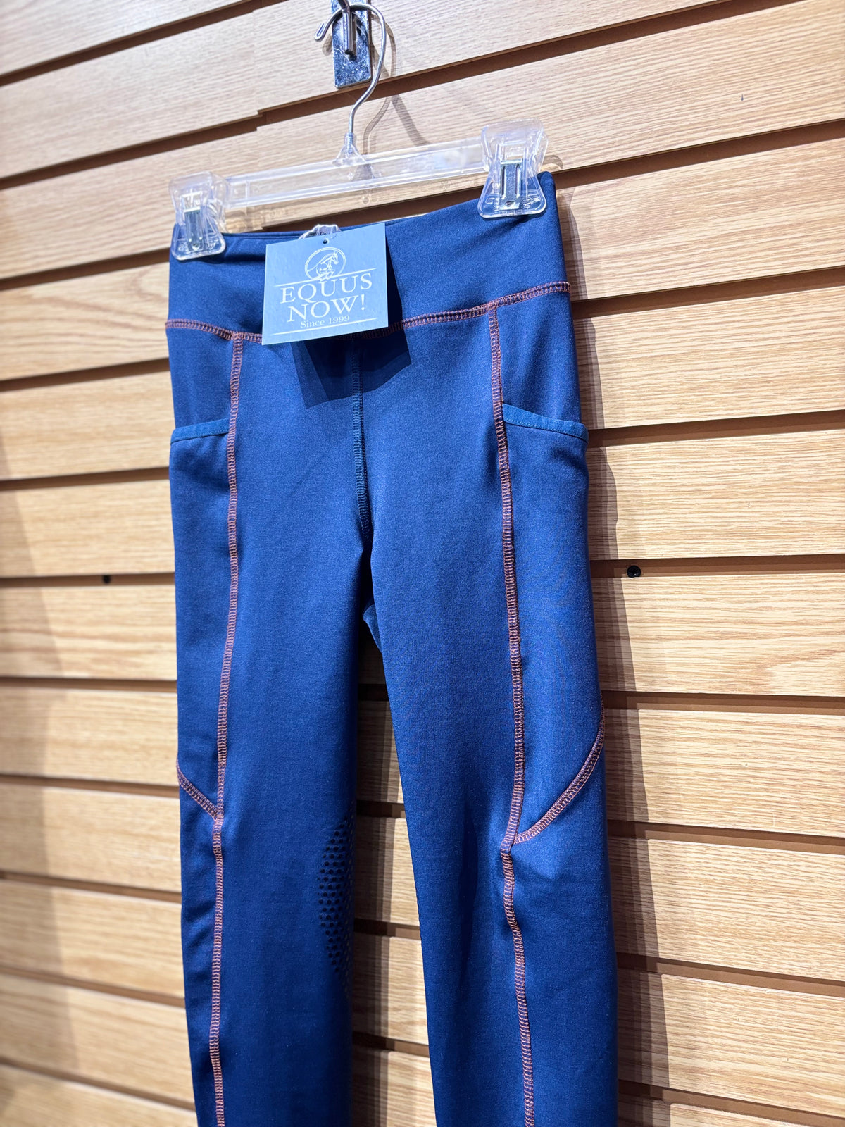 Used Youth Small Blue Riding Sport Tights