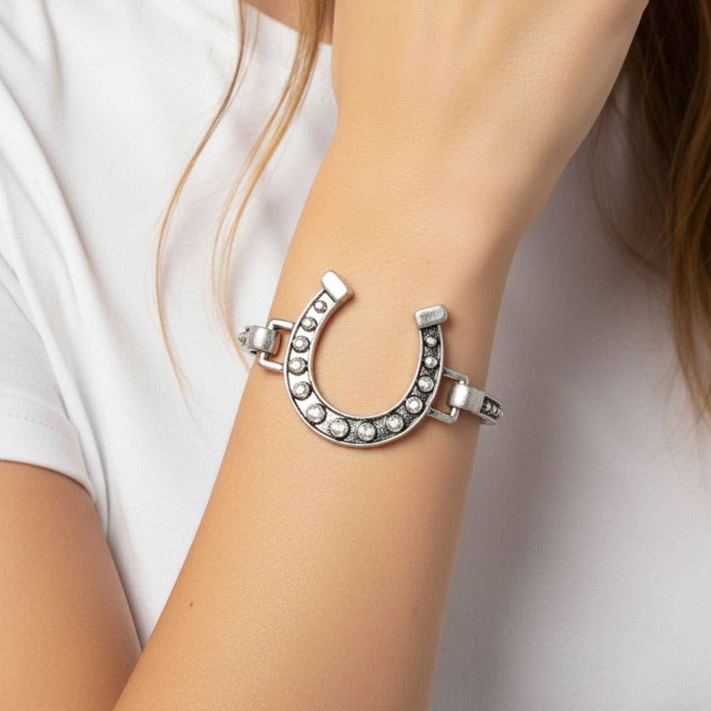 HORSESHOE CUFF BANGLE BRACELET