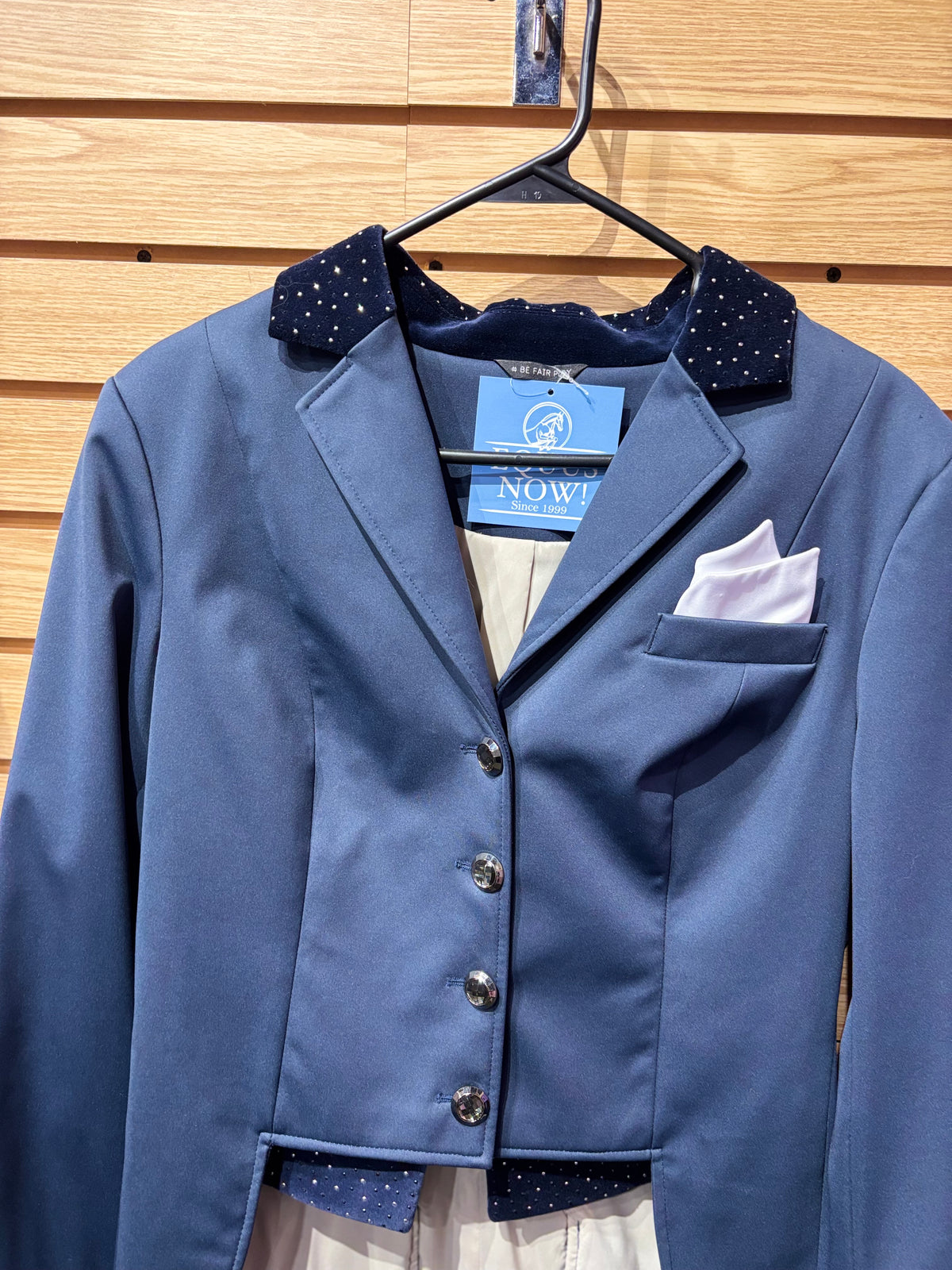 Used Fair Play 46 Navy Dressage Coat