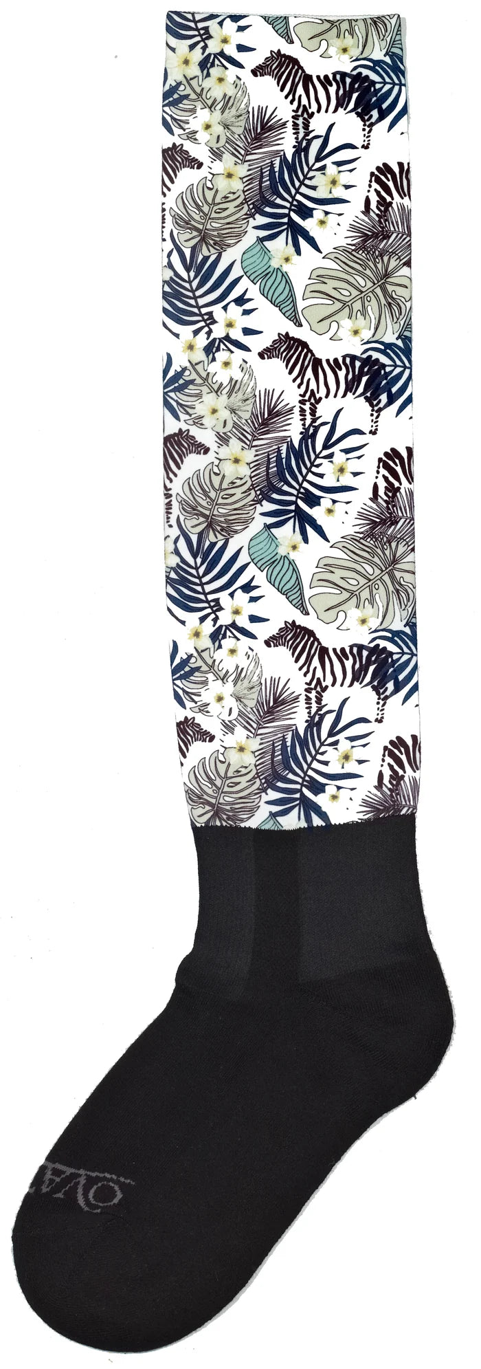 Ovation Ladies PerformerZ Boot Sock - C2043 Zebra Safari